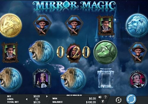Игровой автомат Mirror Magic - призовая комбинация на линии Призовая комбинация на линии в игровом автомате Mirror Magic