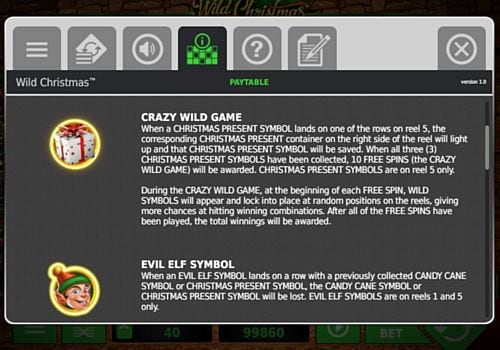 Слот Wild Christmas - описание игрового бонуса Описание игрового бонуса в слоте Wild Christmas